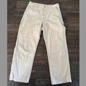 TNA White Straight-leg Cargos